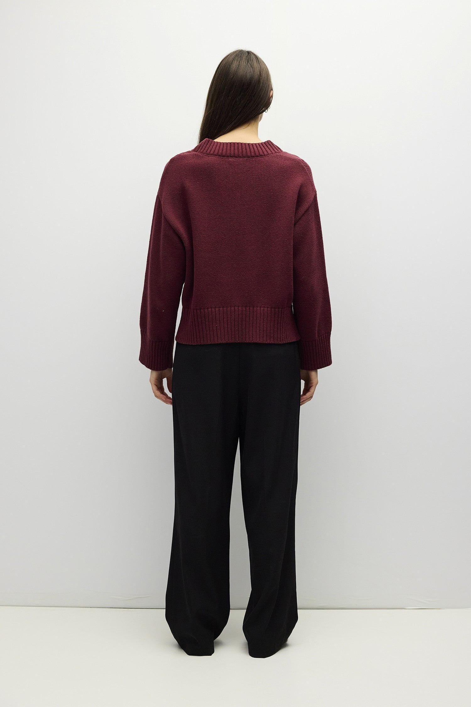 Mod Ref - The Bella Sweater | Burgundy