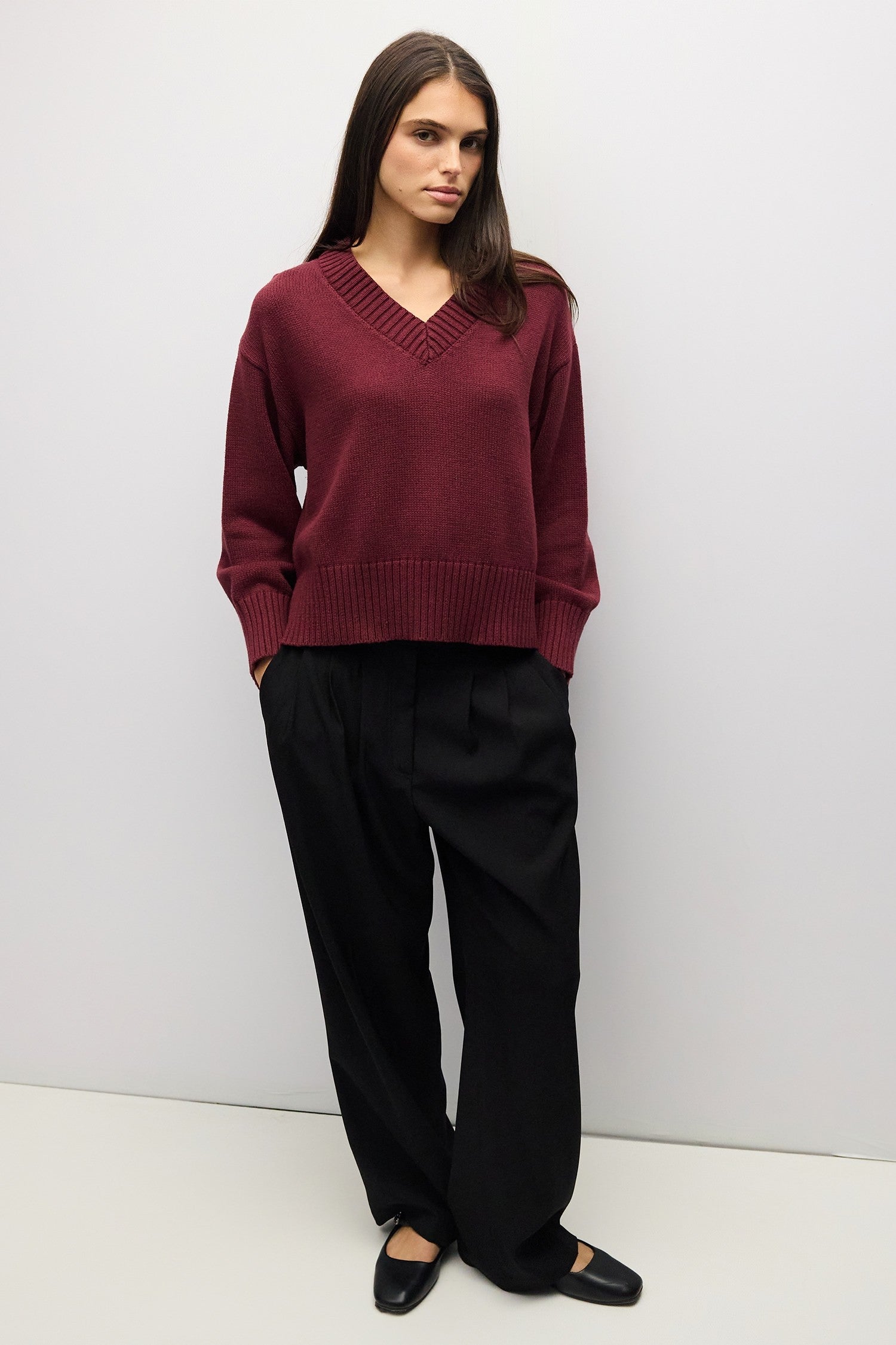Mod Ref - The Bella Sweater | Burgundy