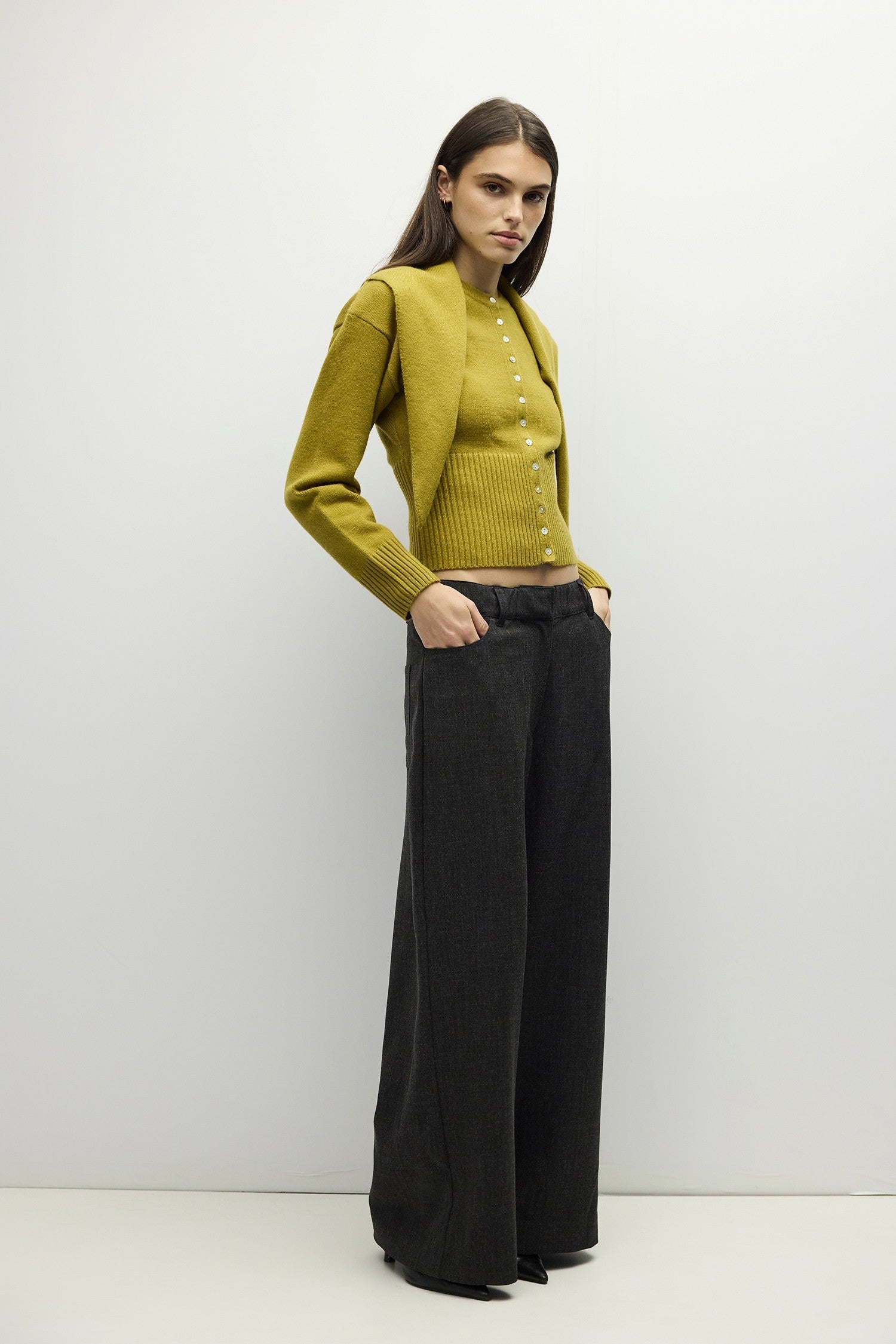 Mod Ref - The Briana Cardigan | Chartreuse