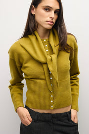 Mod Ref - The Briana Cardigan | Chartreuse