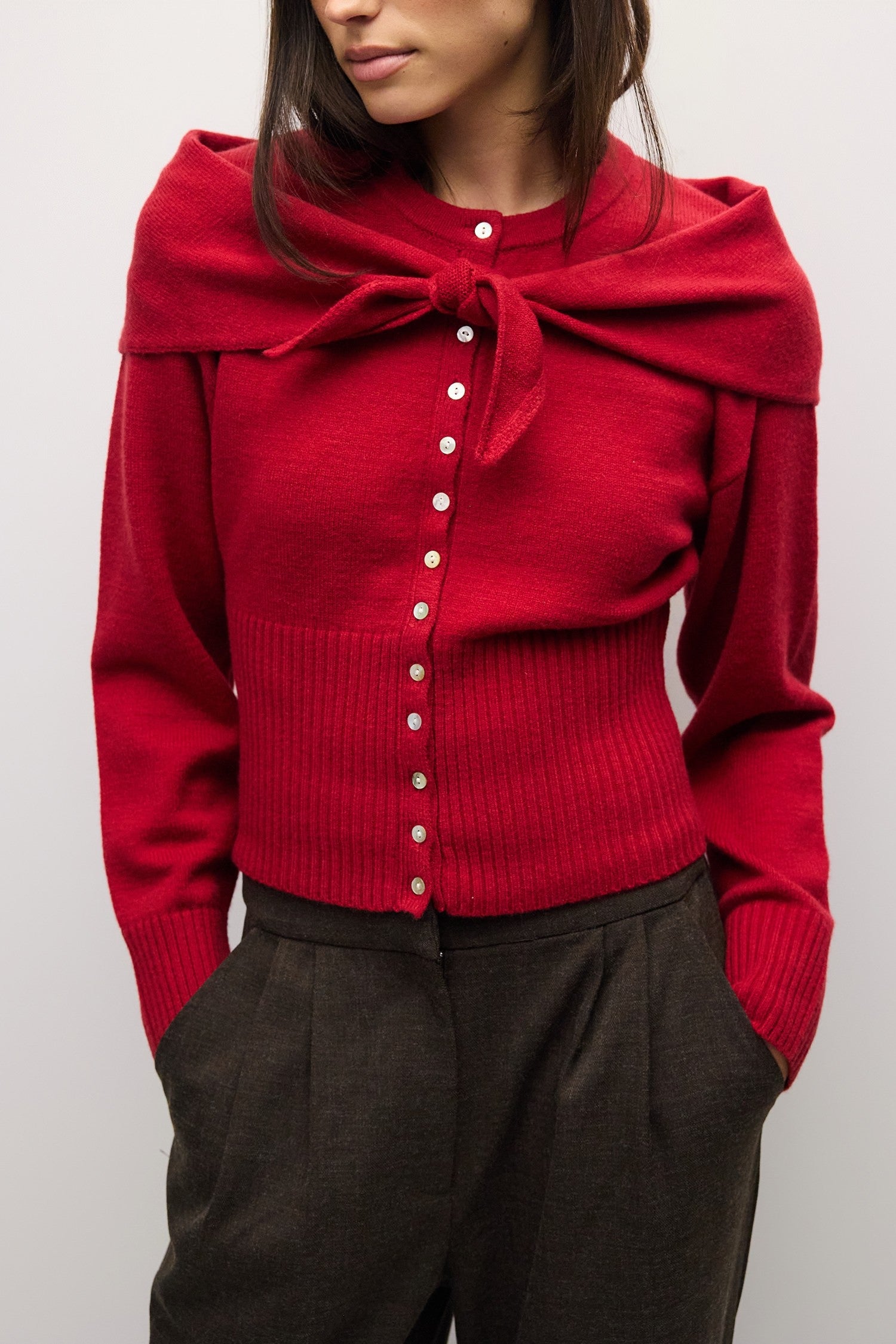 Mod Ref - The Briana Cardigan | Red