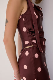 Mod Ref - The Aria Top | Burgundy/Pink