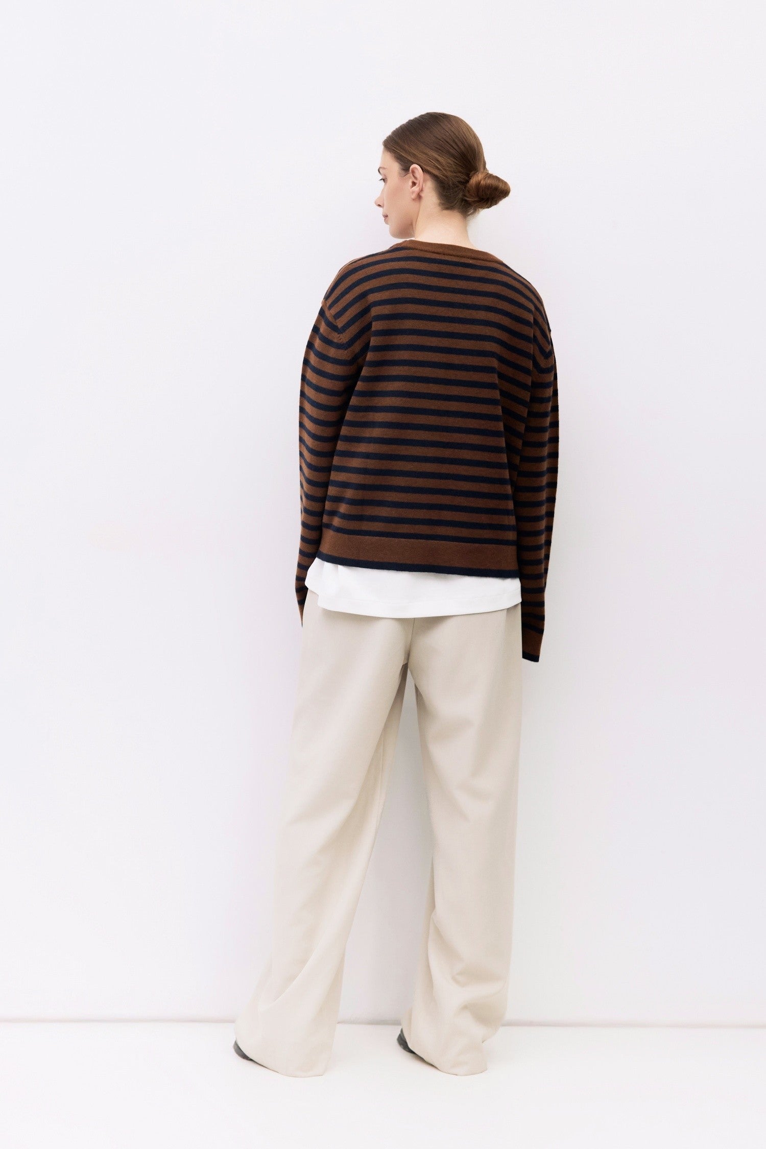 Mod Ref - The Klein Sweater | Brown & Navy