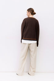 Mod Ref - The Klein Sweater | Brown & Navy