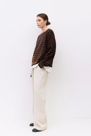 Mod Ref - The Klein Sweater | Brown & Navy