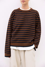 Mod Ref - The Klein Sweater | Brown & Navy