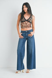 Just Black Denim - Western Relaxed Wide Leg | Dark Denim