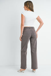 Just Black Denim - Relaxed Wide Leg | Vintage Brown