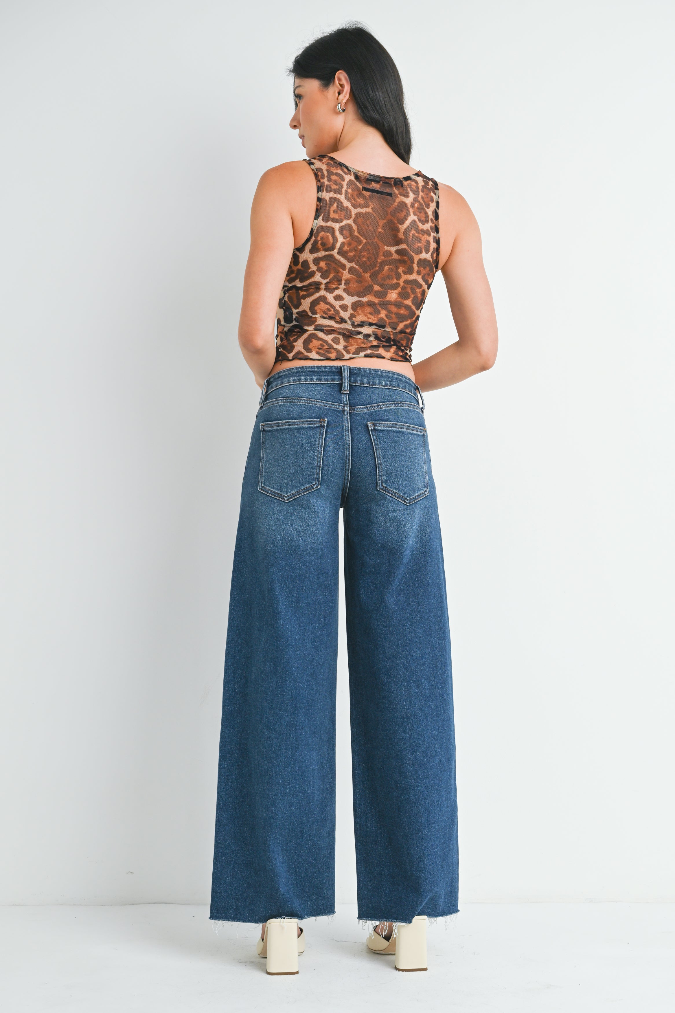 Just Black Denim - Western Relaxed Wide Leg | Dark Denim