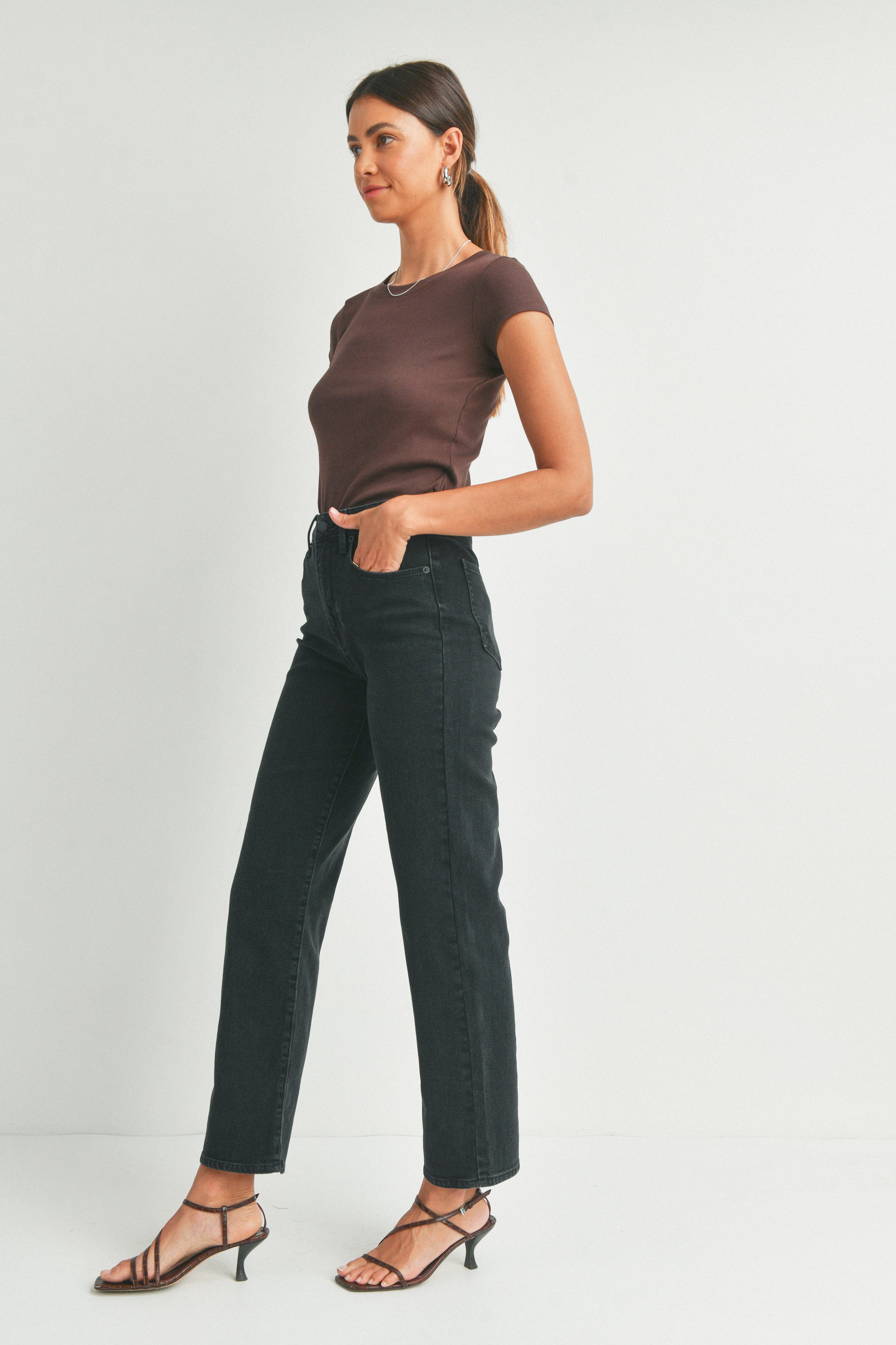 Just Black Denim - Relaxed Straight | Black