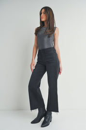 Just Black Denim - Slim Wide Leg | Washed Black