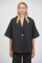 a.ren - Winslet Relaxed Fit Shirt | Black