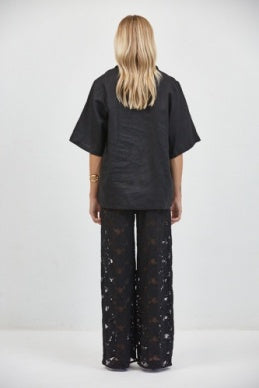 a.ren - Winslet Relaxed Fit Shirt | Black