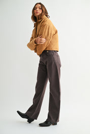 Just Black Denim - 5 Pocket Barrel Jean | Chocolate