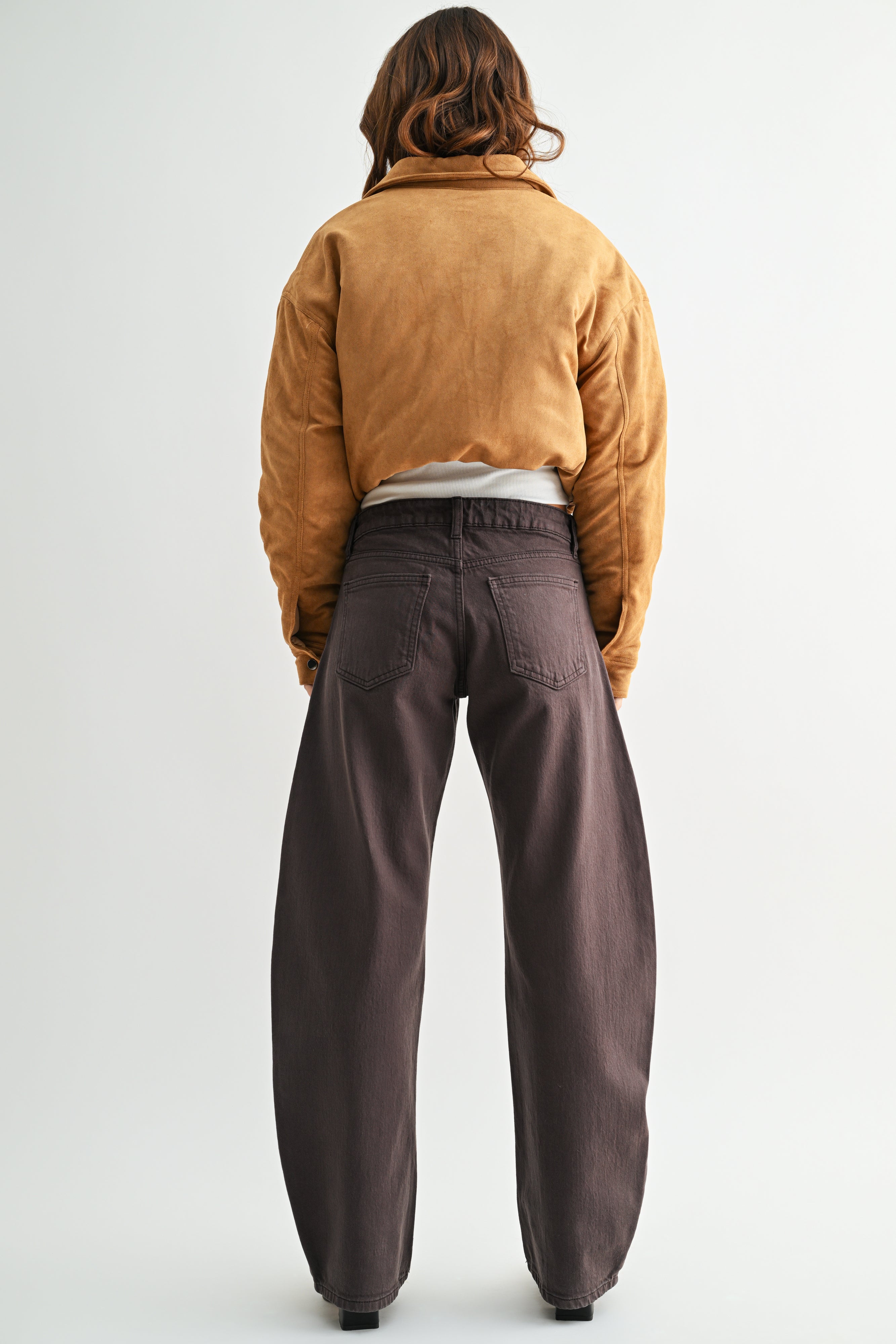 Just Black Denim - 5 Pocket Barrel Jean | Chocolate
