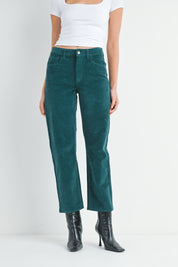 Just Black Denim - Straight Leg Corduroy | Emerald