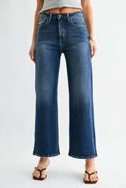 Just Black Denim - Rise Wide Leg | Dark Denim