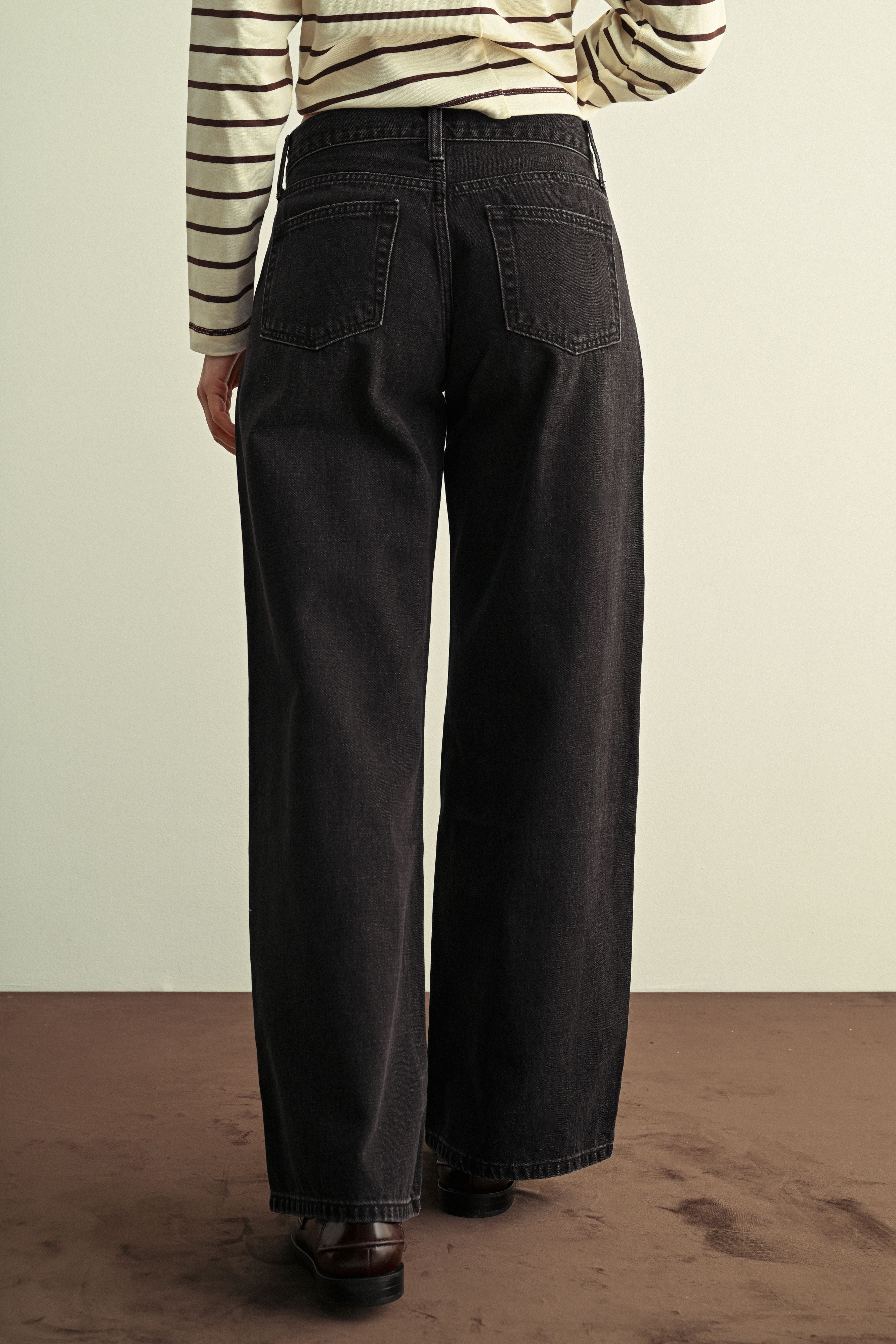 Just Black Denim - Destiny Baggy Wide Leg | Washed Black