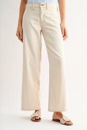 Just Black Denim - Stretch Twill Trouser | Almond