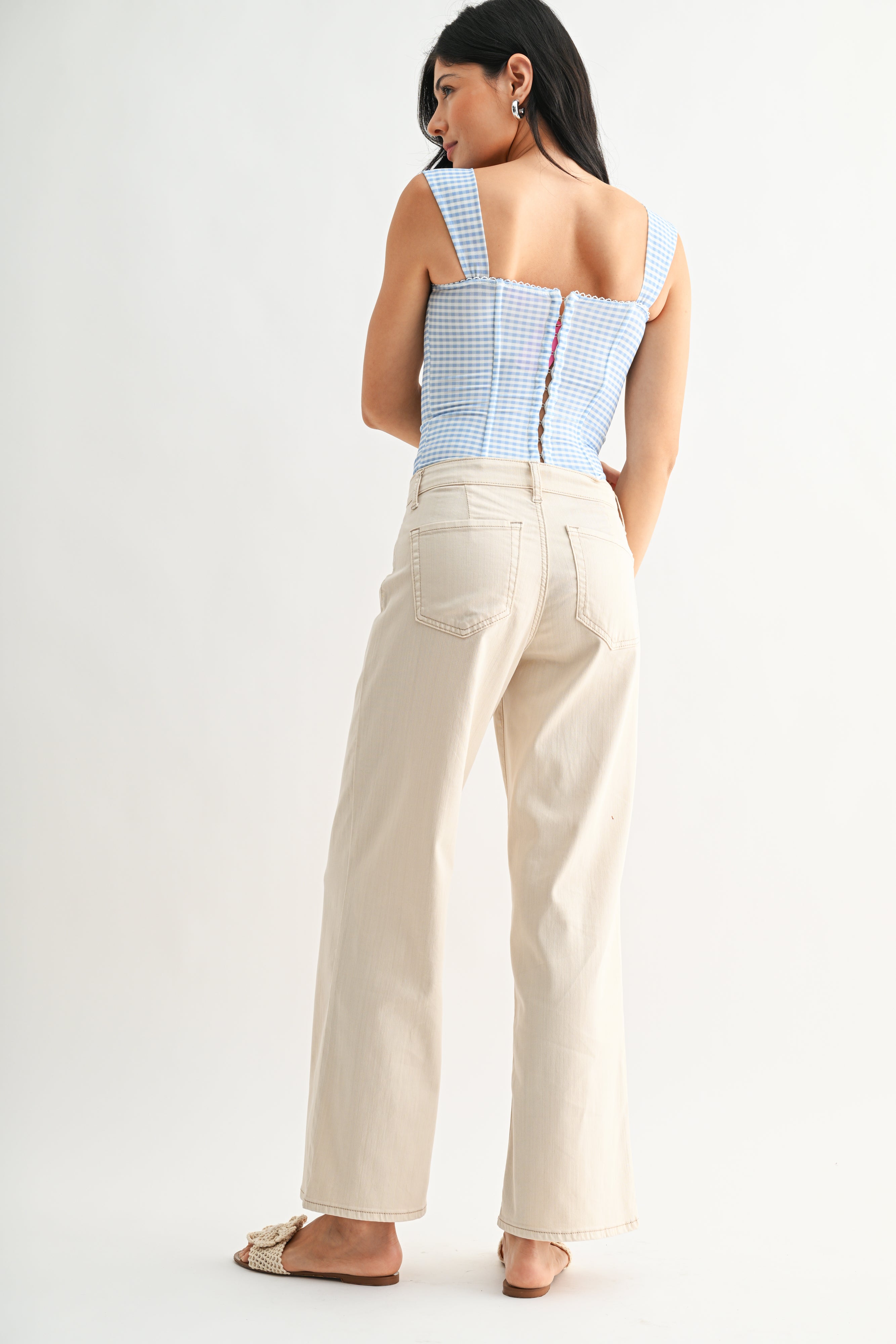 Just Black Denim - Stretch Twill Trouser | Almond