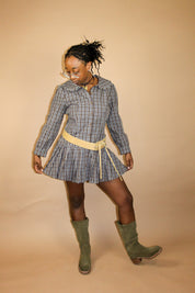 My Mum Made It Plaid Dress (L)