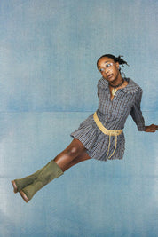 My Mum Made It Plaid Dress (L)