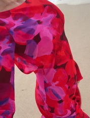 Rumored - Sweet Talker Maxi Dress | Watercolor Pansy