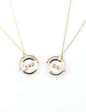 I Like It Here Club - Decider Spinner Necklace | Gold Plate