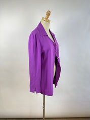 Vintage Purple Dana Buchman Silk Blazer (XS/S)