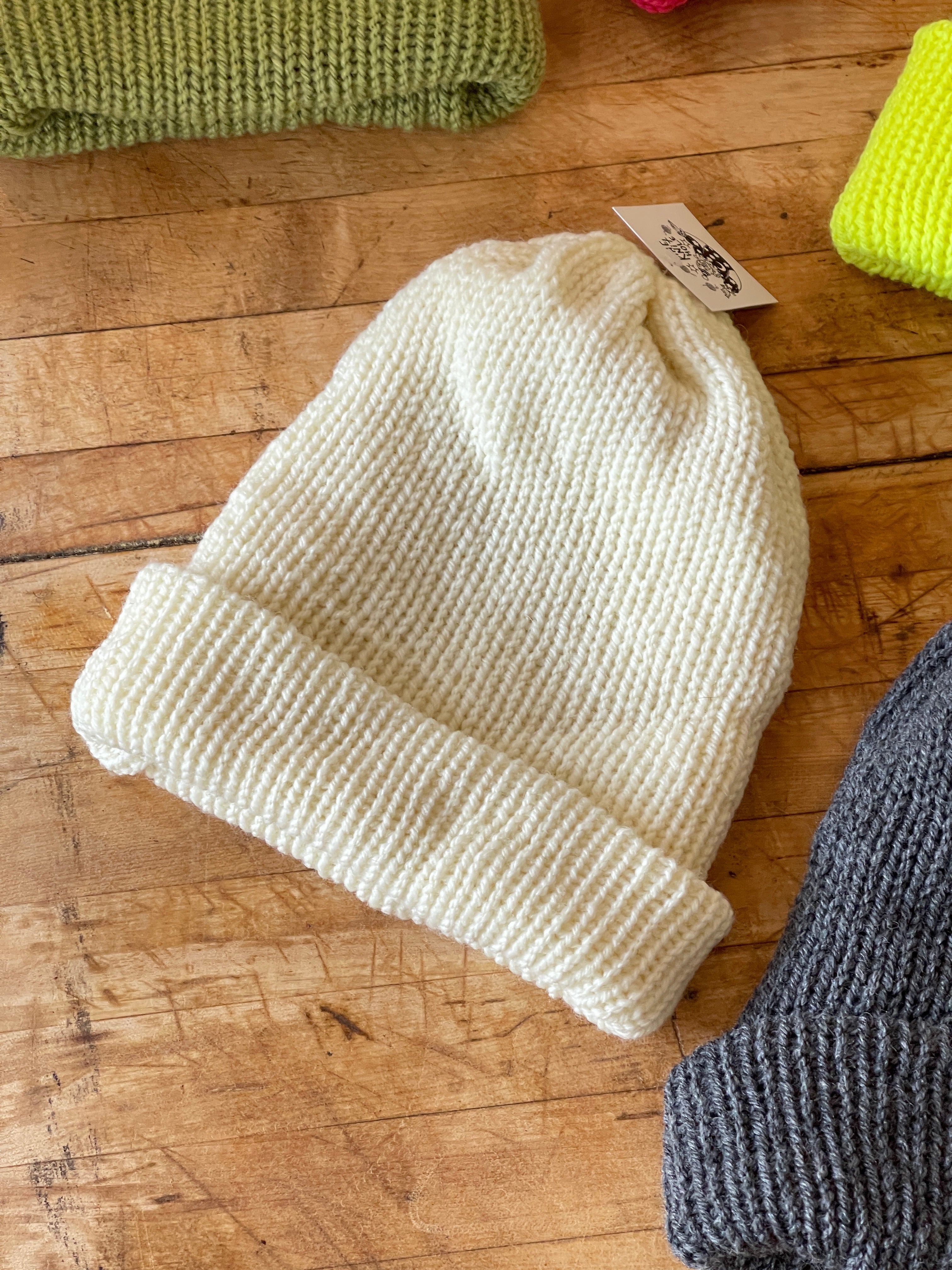 The Knit Hole - Double Knit Hat | Cream