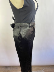 Ba&sh Black Satin Trousers (L/10)