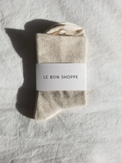 Le Bon Shoppe - Sneaker Socks | Oatmeal
