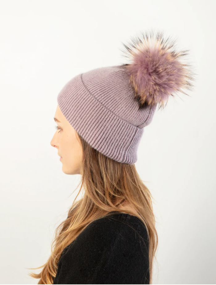 Ribbed Pom Beanie - Multiple Colors
