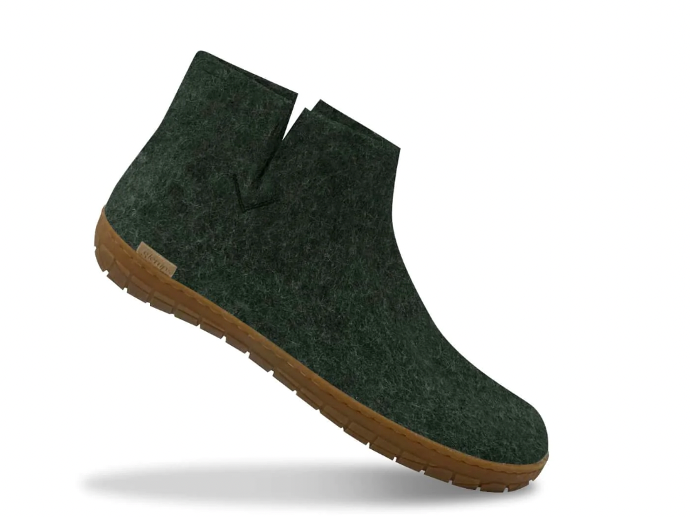 Glerups - Wool Boot with Rubber Sole | Forest