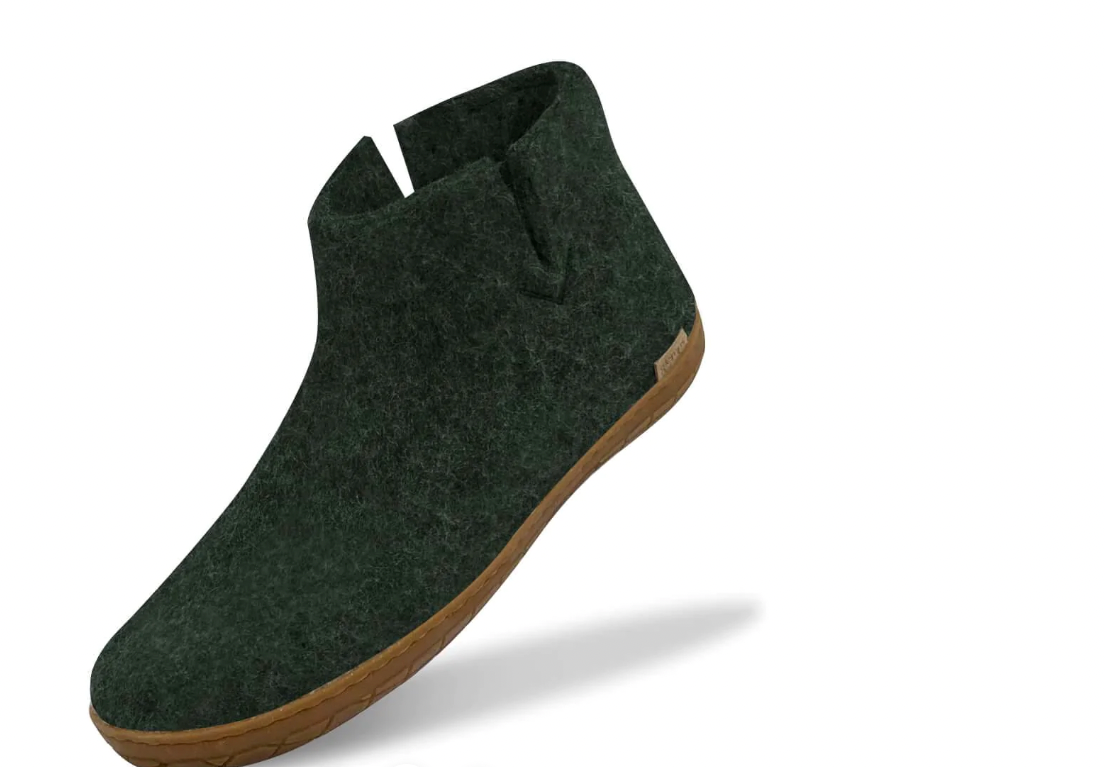 Glerups - Wool Boot with Rubber Sole | Forest