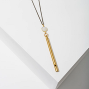 Larissa Loden - Gemstone Whistle Drop Necklace | Moonstone