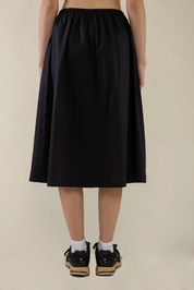 NLT - The Odette Poplin Skirt | Black
